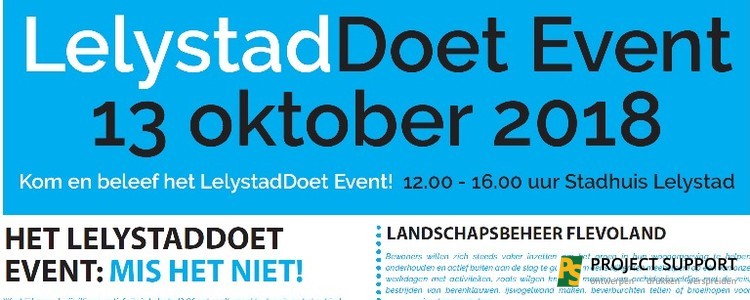 LelystadDoet Event 13 oktober 2018